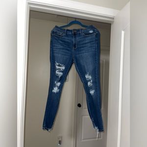 COPY - Judy Blue Distressed Skinny Jeans